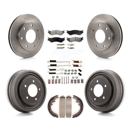 [Front+Rear] 1999 Ford F-150 4WD Premium OE Brake Rotor Drum Kit & Ceramic Pads For Max Braking