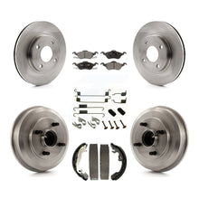 Charger l'image dans la galerie, Front Rear Disc Brake Rotors Ceramic Pads And Drum Kit (7Pc) For Ford Focus
