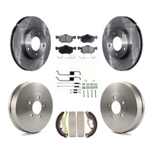 Charger l&#39;image dans la galerie, [Front+Rear] 2007 Ford Escape Mercury Premium OE Brake Rotor Drum Kit &amp; Ceramic Pads For Max Braking