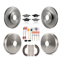 Charger l&#39;image dans la galerie, [Front+Rear] 2008 Mazda Tribute Premium OE Brake Rotor Drum Kit &amp; Ceramic Pads For Max Braking