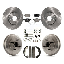 Load image into Gallery viewer, Front Rear Disc Brake Rotors Ceramic Pads And Drum Kit (7Pc) For Ford Focus