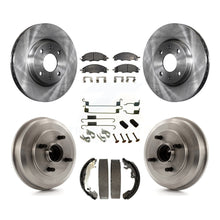 Charger l'image dans la galerie, Front Rear Disc Brake Rotors Ceramic Pads And Drum Kit (7Pc) For Ford Focus