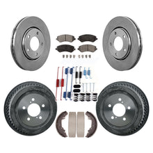 Charger l'image dans la galerie, Front Rear Disc Brake Rotor Ceramic Pad Drum Kit (7Pc) For Dodge Chrysler Town &amp;