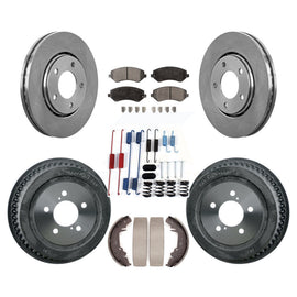 Front Rear Disc Brake Rotor Ceramic Pad Drum Kit (7Pc) For Dodge Chrysler Town &