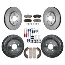 Load image into Gallery viewer, Front Rear Disc Brake Rotor Ceramic Pad &amp; Drum Kit (7Pc) For Dodge Grand Caravan
