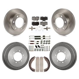 Front Rear Disc Brake Rotors Ceramic Pads And Drum Kit (7Pc) For Toyota 4Runner