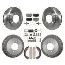 Charger l'image dans la galerie, Front Rear Disc Brake Rotors Ceramic Pads And Drum Kit (7Pc) For Toyota 4Runner