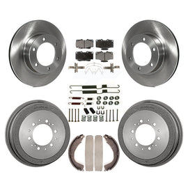 Front Rear Disc Brake Rotors Ceramic Pads And Drum Kit (7Pc) For Toyota 4Runner