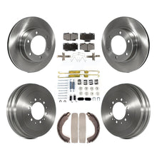 Charger l&#39;image dans la galerie, Front Rear Brake Rotor Ceramic Pad And Drum Kit (7Pc) For 2004 Toyota Tacoma 4WD