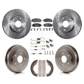 Kit de plaquettes et de tambour en céramique, Rotor de frein à disque avant et arrière (7 pièces) pour Honda Civic GX 2011 