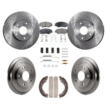 Load image into Gallery viewer, Front Rear Disc Brake Rotors Ceramic Pads And Drum Kit (7Pc) For Honda Civic