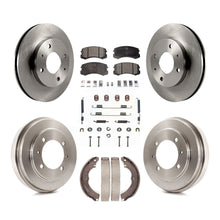 Load image into Gallery viewer, Front Rear Disc Brake Rotor Ceramic Pad And Drum Kit (7Pc) For Mitsubishi Lancer