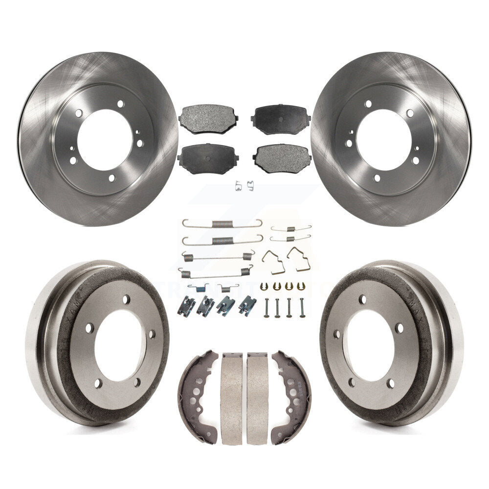 Kit de plaquettes et de tambour en céramique, Rotor de frein à disque avant et arrière (7 pièces) pour Suzuki Grand Vitara 