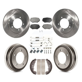 Kit de plaquettes et de tambour en céramique, Rotor de frein à disque avant et arrière (7 pièces) pour Suzuki Grand Vitara 