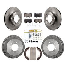 Load image into Gallery viewer, Front Rear Disc Brake Rotors Ceramic Pads And Drum Kit (7Pc) For Toyota Tundra