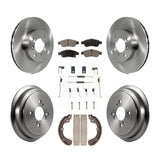 [Front+Rear] 2006-2007 Suzuki Aerio Premium OE Brake Rotor Drum Kit & Ceramic Pads For Max Braking