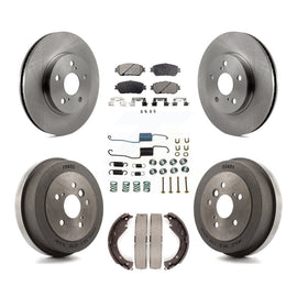 Kit de plaquettes et de tambour en céramique pour rotor de frein avant et arrière (7 pièces) pour Toyota Camry SE/XLE 2005 