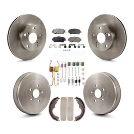 Rotors de frein à disque avant et arrière, plaquettes en céramique et Kit de tambour (7 pièces) pour Toyota Tacoma 
