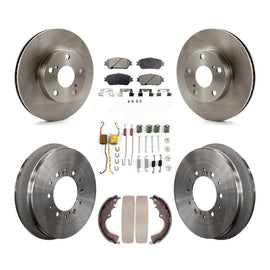Kit de plaquettes et de tambour en céramique pour rotor de frein avant et arrière (7 pièces) pour Toyota Tacoma 4WD 2015 