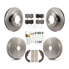 Kit de plaquettes et de tambour en céramique pour rotor de frein avant et arrière (7 pièces) pour Toyota Tacoma RWD 2015 