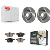 Front Brake Rotor & Ceramic Pad Kit For 2008 Volvo V70 With 300mm Diameter