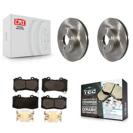 [Front] 2015-2020 Chevrolet Colorado GMC Canyon Premium OE Brake Rotors & Ceramic Pads Kit For Max Braking
