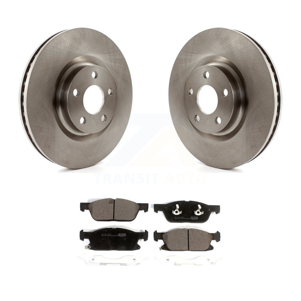 Front Disc Brake Rotors And Ceramic Pads Kit For Lincoln Continental