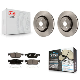 Rotor de frein à disque avant et Kit de plaquettes en céramique, pour Ford Fusion Lincoln MKZ Continental 