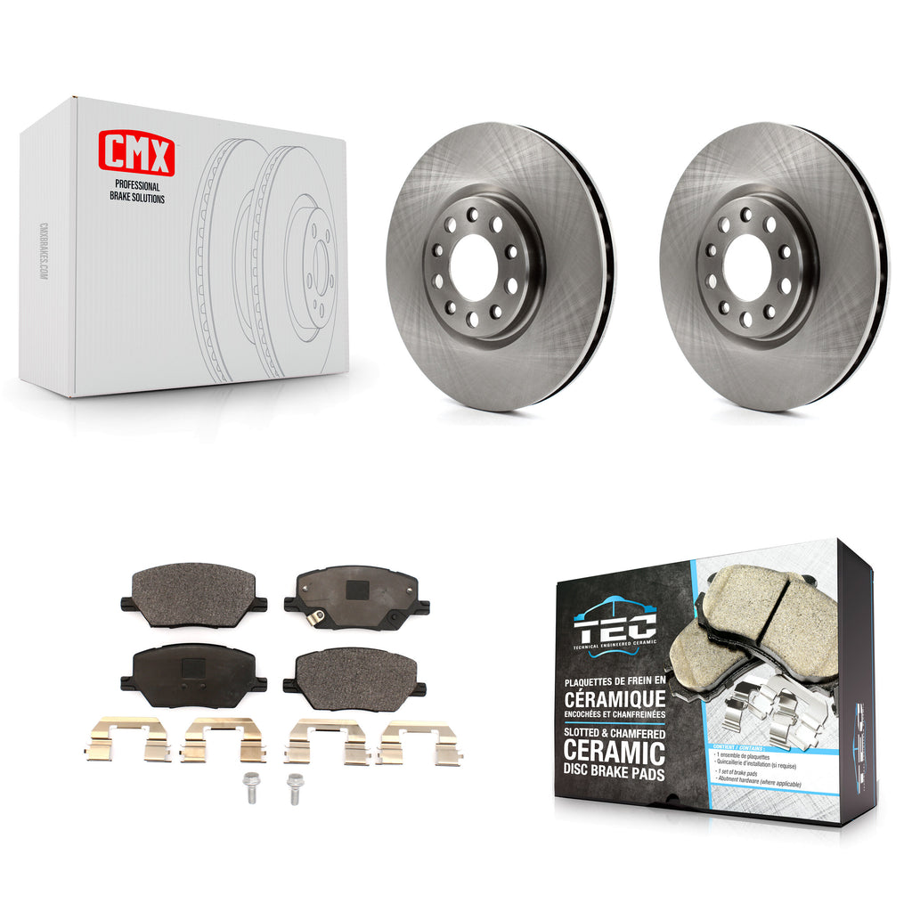 Front Disc Brake Rotors And Ceramic Pads Kit For Jeep Renegade Compass Fiat 500X