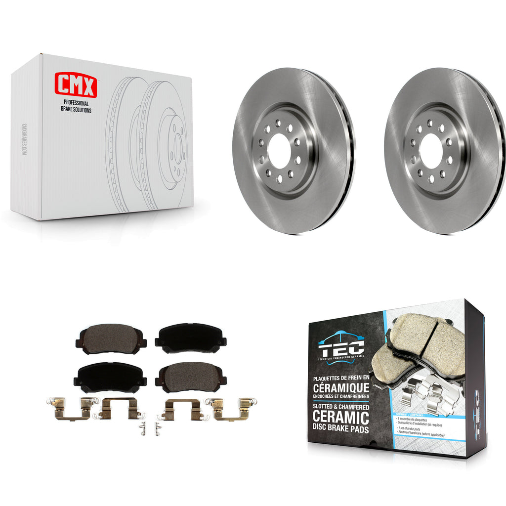 Front Disc Brake Rotors And Ceramic Pads Kit For Jeep Cherokee Chrysler 200