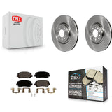 Front Disc Brake Rotors And Ceramic Pads Kit For Jeep Cherokee Chrysler 200
