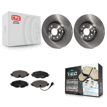 Load image into Gallery viewer, Front Brake Rotor Ceramic Pad Kit For Volkswagen Audi GTI A3 Quattro Golf e-tron