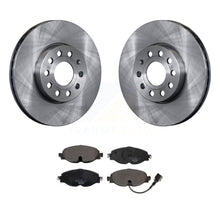 Load image into Gallery viewer, Front Brake Rotor &amp; Ceramic Pad Kit For Volkswagen Jetta Audi Golf A3 SportWagen