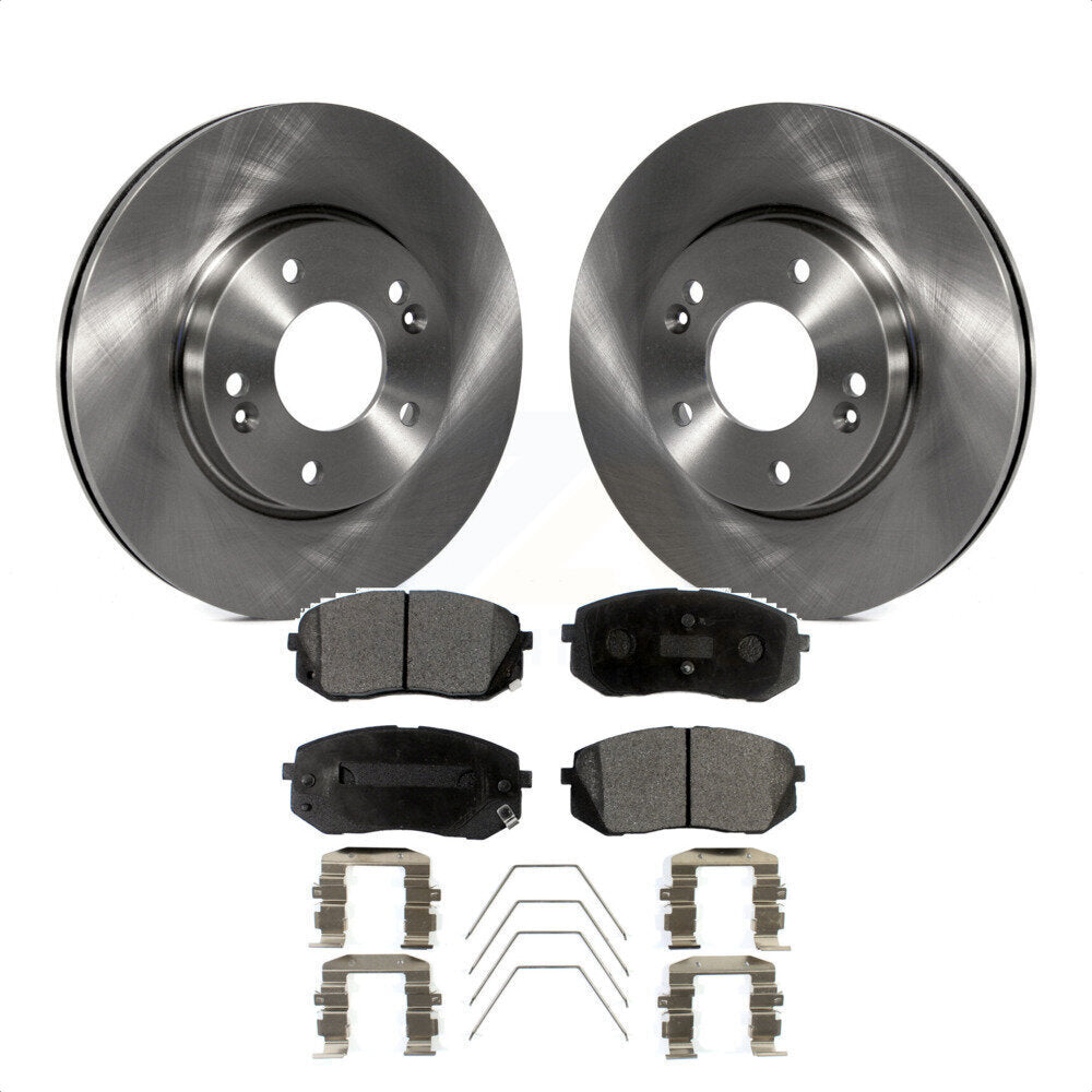 Front Disc Brake Rotors And Ceramic Pads Kit For 2022 Hyundai Kona AWD with 2.0L