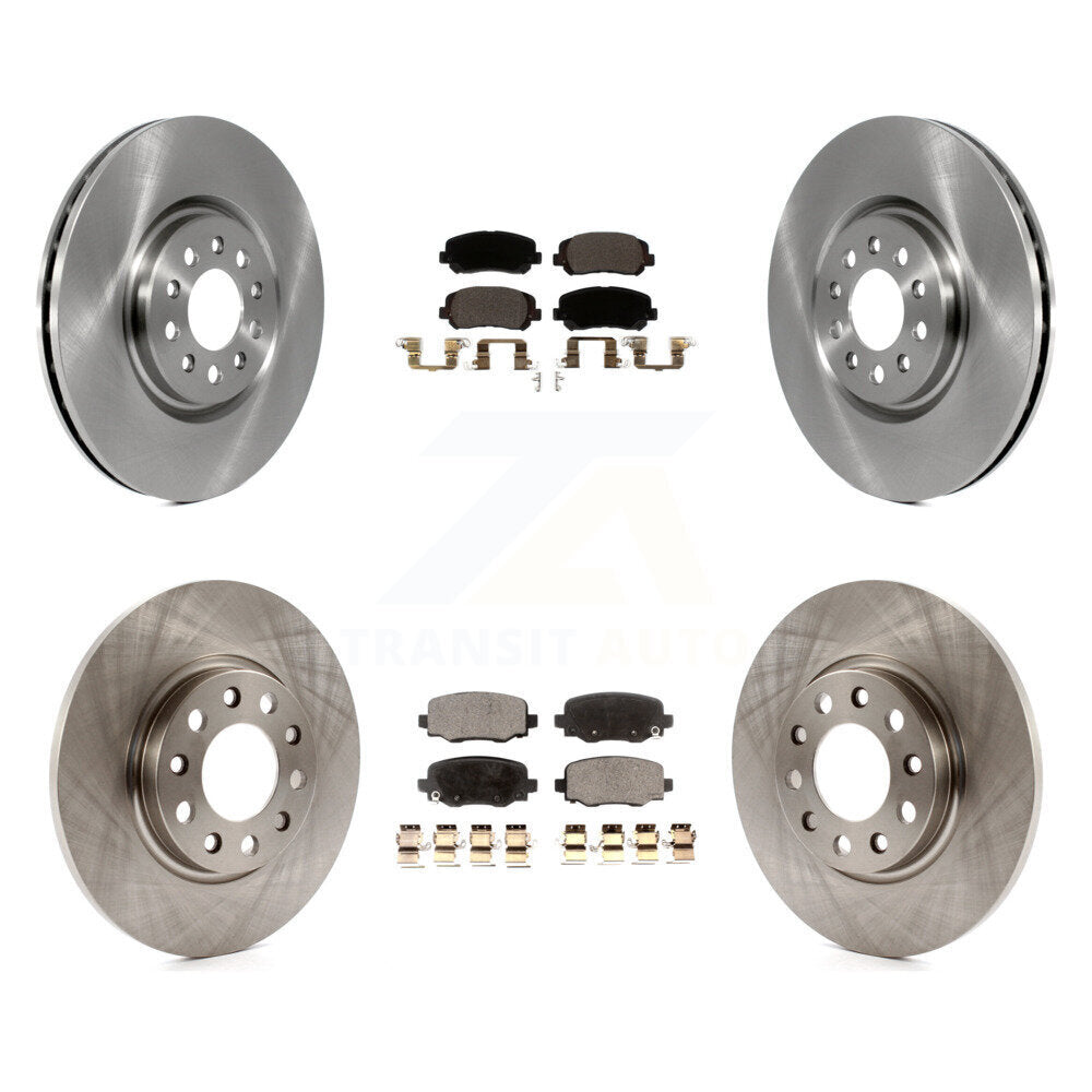 Kit de rotors de frein à disque avant et arrière et plaquettes en céramique pour Jeep Cherokee Chrysler 200 