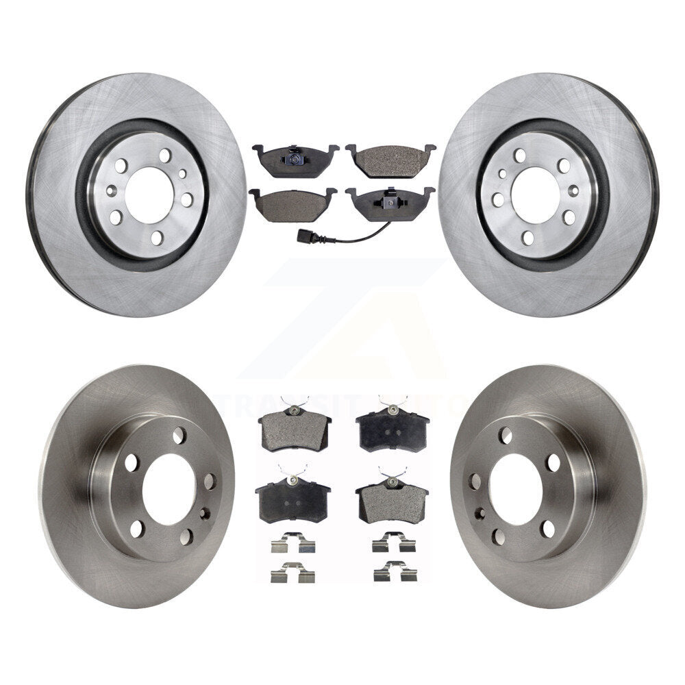 Front Rear Disc Brake Rotors And Ceramic Pads Kit For Volkswagen Beetle