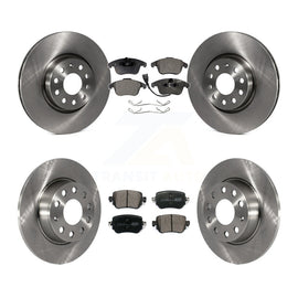 Kit de rotors de frein à disque avant et arrière et plaquettes en céramique pour Volkswagen Passat 