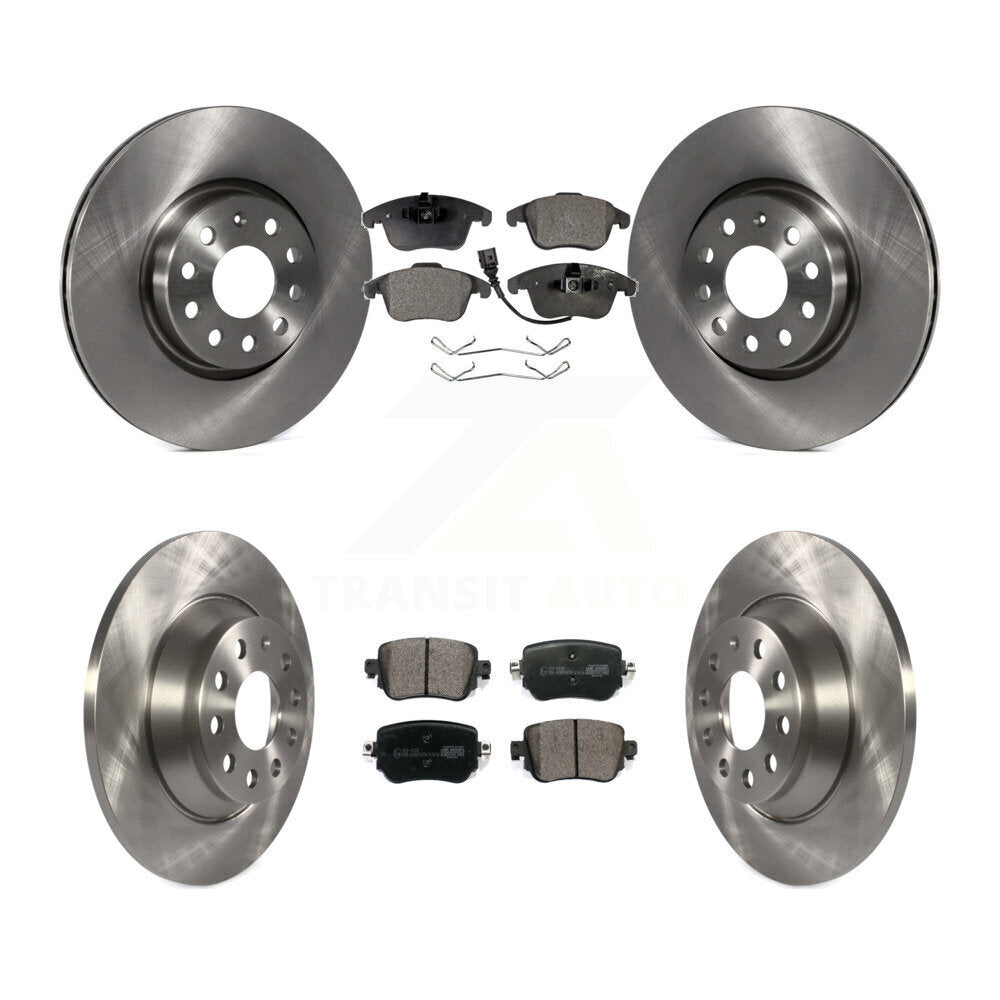 [Front+Rear] 2016-2018 Audi Q3 Quattro Premium OE Brake Rotors & Ceramic Pads Kit For Max Braking