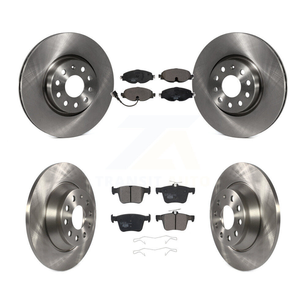 Front Rear Disc Brake Rotors And Ceramic Pads Kit For Audi TT Quattro