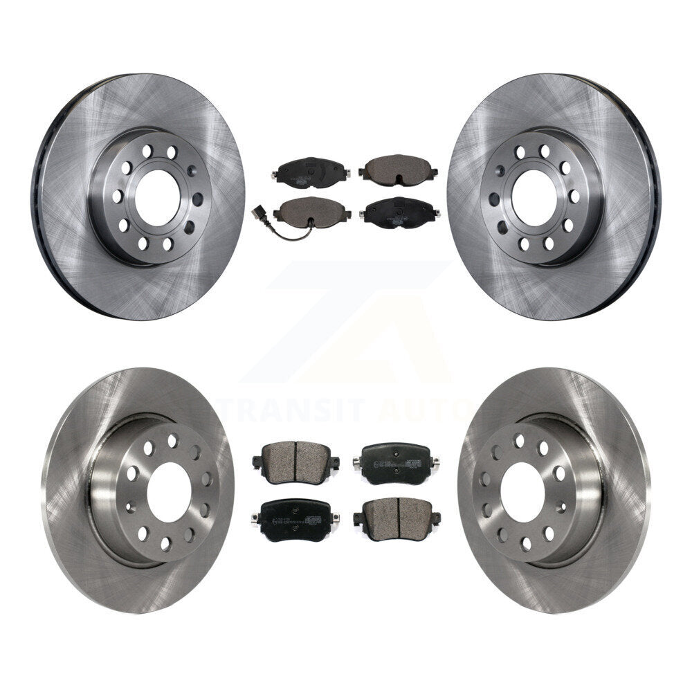 Front Rear Disc Brake Rotors And Ceramic Pads Kit For Volkswagen Golf SportWagen