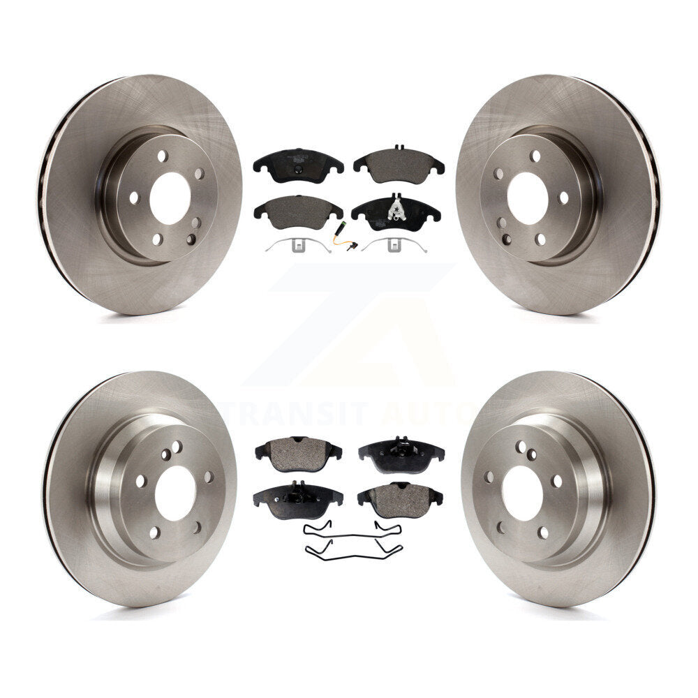 Front Rear Brake Rotors Ceramic Pad Kit For Mercedes-Benz E350 Convertible/Coupe