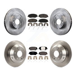 Front Rear Disc Brake Rotors And Ceramic Pads Kit For Hyundai Santa Fe XL