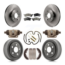 Load image into Gallery viewer, Front Rear Disc Brake Rotors Ceramic Pads And Drum Kit (9Pc) For Pontiac Sunfire