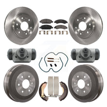 Charger l&#39;image dans la galerie, Front Rear Brake Rotor Ceramic Pad &amp; Drum Kit (9Pc) For Chevrolet Silverado 1500