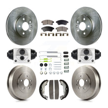 Load image into Gallery viewer, Front Rear Brake Rotors Ceramic Pad &amp; Drum Kit (9Pc) For Chevrolet Cruze Limited
