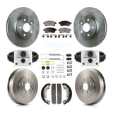 Front Rear Brake Rotors Ceramic Pad & Drum Kit (9Pc) For Chevrolet Cruze Limited