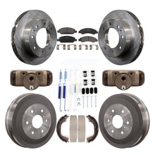 Charger l&#39;image dans la galerie, Front Rear Brake Rotor Ceramic Pad &amp; Drum Kit (9Pc) For Chevrolet Silverado 1500