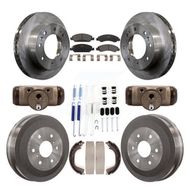 Front Rear Brake Rotor Ceramic Pad & Drum Kit (9Pc) For Chevrolet Silverado 1500