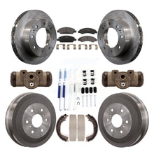 Charger l&#39;image dans la galerie, Front Rear Brake Rotor Ceramic Pad &amp; Drum Kit (9Pc) For Chevrolet Silverado 1500