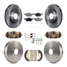 Load image into Gallery viewer, [Front+Rear] 2007 Ford Escape Mercury Premium OE Brake Rotor Drum Kit &amp; Ceramic Pads For Max Braking